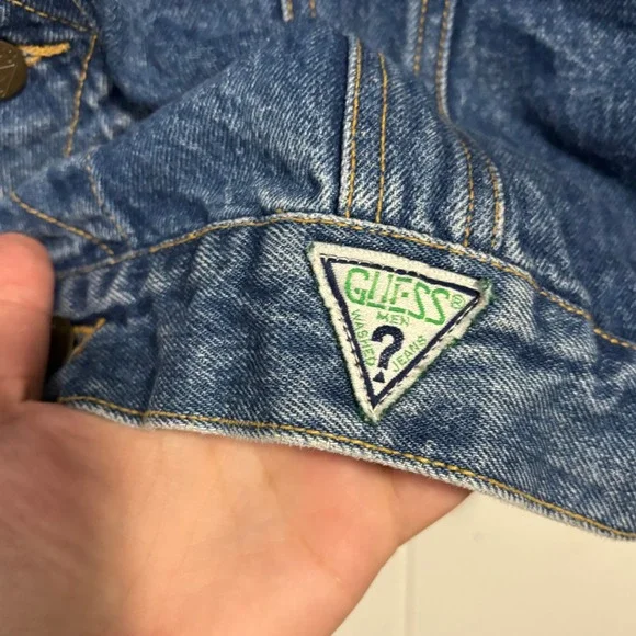 Vintage 80's‎ GUESS Jeans Denim Jacket Georges Marciano Men Medium Trucker